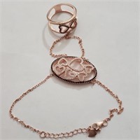 $240 Silver Ring Bracelet For Belly Dance M
