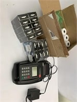 Credit card and Tele check machine with supplies