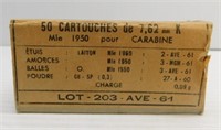 (50) Rounds of 7.62mm carbine ammo.