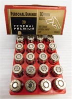 (20) Rounds of Federal 10mm auto 180GR hydrashok