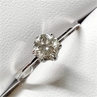 Certified 14K  Diamond(0.6Ct,I1,I-J) Ring