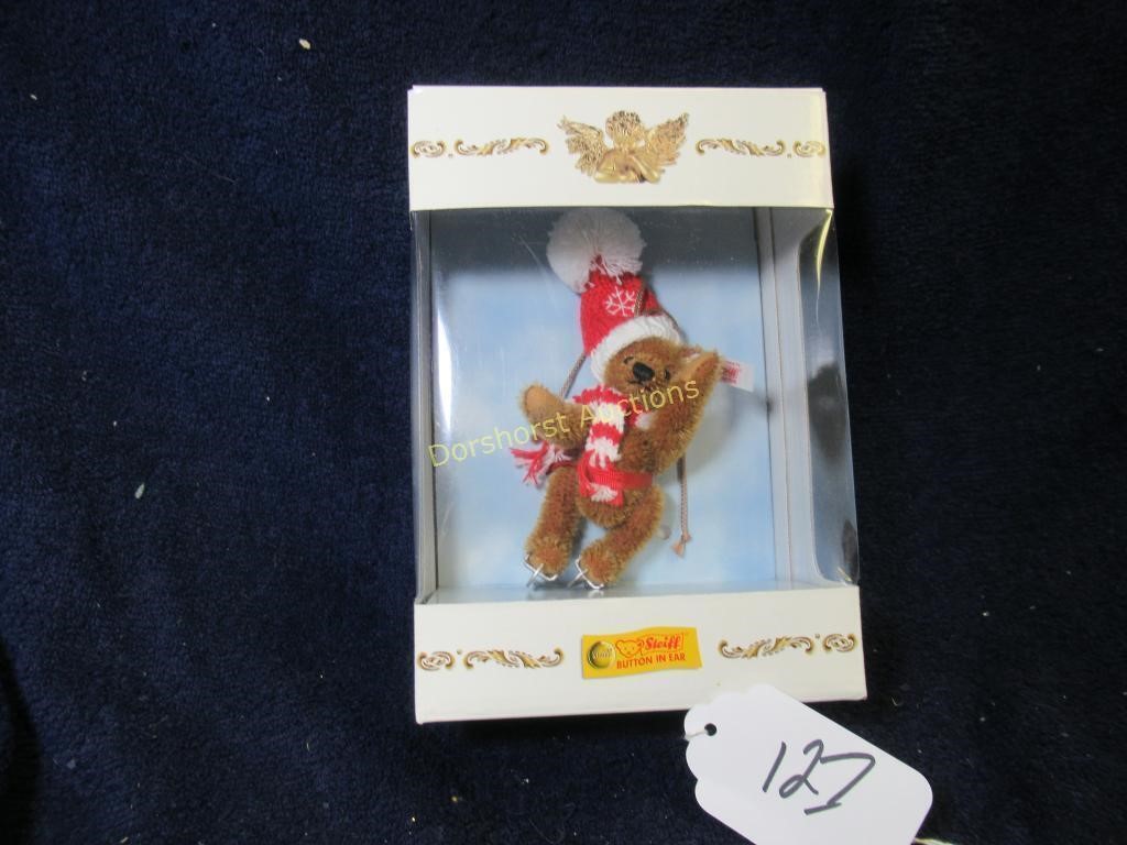 STEIFF CHRISTMAS ORNAMENT - TEDDY BEAR - #668050