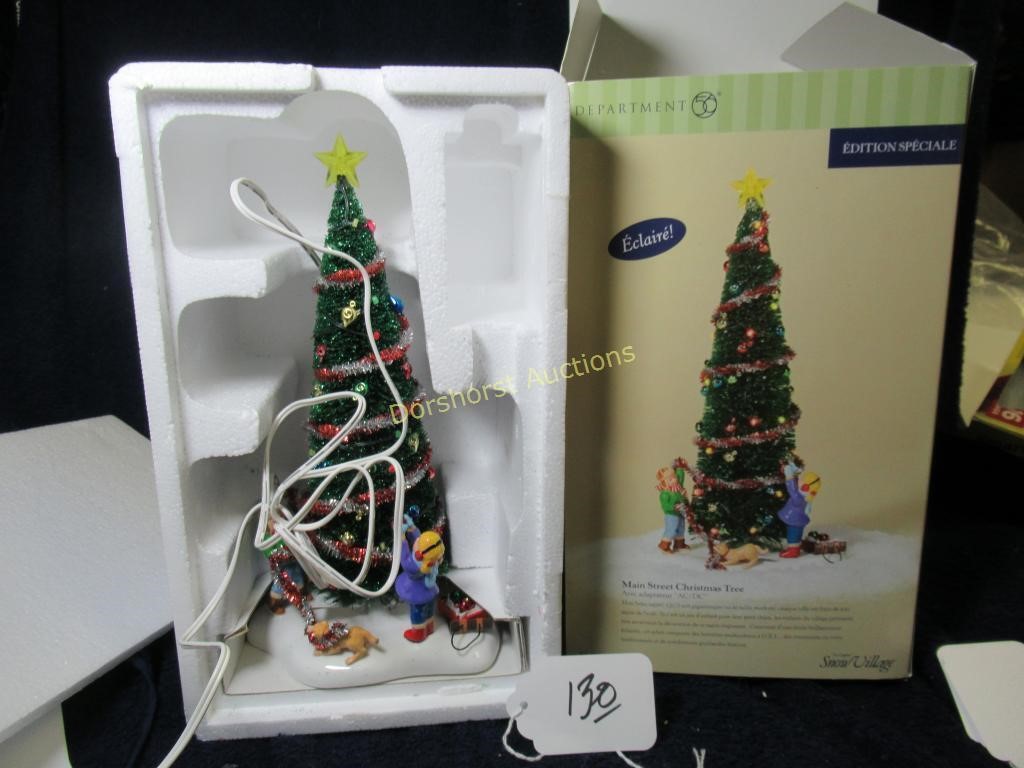 DEPT 56 SNOW VILLAGE - MAINSTREET CHRISTMAS TREE