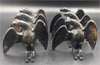 6 Antique Cast Iron Snow Birds