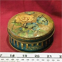 Cussons Butterfly Bloom Tin Container (Vintage)