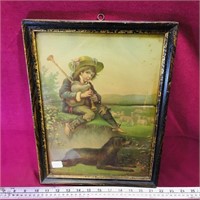 Framed Vintage Art Print (15 1/4" x 11 1/4")