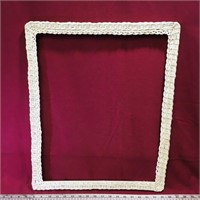 Painted Wooden Mirror Frame (Vintage)