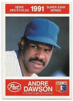 Andre Dawson 1991 Post Super Star Series card