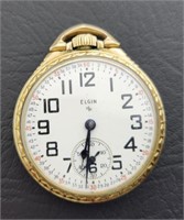 Elgin 571 21 Jewel Pocket Watch 10K Gold Filled