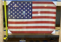 24x36 American Flag Hanging Art Canvas