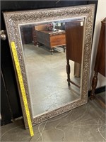 Vintage Decorative Beveled Glass Mirror