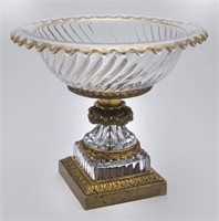 Baccarat style lead crystal centerpiece bowl,