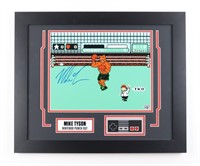 Autographed Mike Tyson Punch Out Display