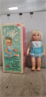 Talking Tiny Chatty Baby Doll (Works) w/ Box