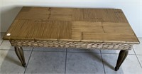 Rope Edged Bamboo Style Coffee Table Length 48”