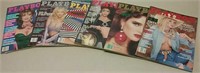 Six 1986 Playboy Magazines