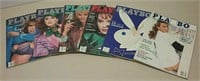 Six 1987 Playboy Magazines Including Vanna White