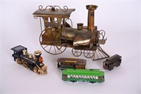 Vtg Metal Powell/Mason Trolley Car, Copper Train