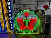 5ft round new Texaco neon