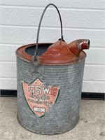Vintage galvanized gas/watering can