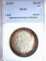 1878 8TF S$1 NNC MS-64+ Price Guide $750 COLOR
