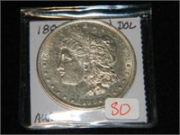 1880 Morgan $1 AU/UNC.