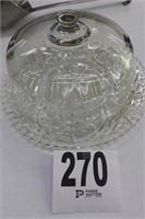 Glass Cake Plate With Cover (Bldg 3)