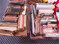 Two boxes of books including German-language,