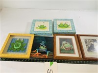 6pcs misc frog art