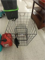 wire laundry basket without liner, wire basket