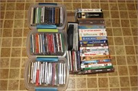 CDs + DVDs + VHS