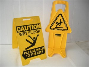 (3) Wet Floor Signs