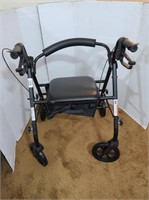 Wheeled Walker w/Brakes, Seat & Storage Area