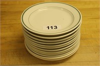 Set of twelve round dinner plates