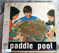 Vintage Milton Bradley Table Top Paddle Pool Game