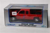 WELLY DODGE RAM QUAD CAB 1500 SPORT 1/24