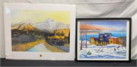 2 Alaska Rail Road Prints; Signed & Numbered