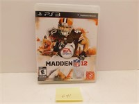 PLAY STATION PS3 MADDEN 12 GAME