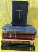 M - LOT OF BIBLES, HYMNALS, PRAYER BOOKS (T33)