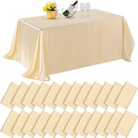 Satin Tablecloth Bulk 102 x 58 Inch