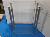 GLASS DISPLAY SHELF  15 X 7.5 X 18