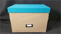 Small Files Box - Teal Color Lid