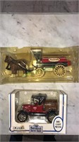 True value diecast bank wagon and 1918 runabout
