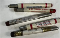 Richmond Indiana advertising bullet pencils