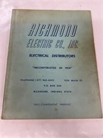 Richmond electric catalog Richmond Indiana