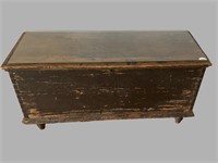 Antique Painted Dovetailed Chest Circa 1880