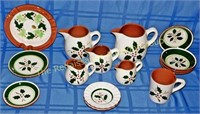 15 Pieces Stangl Holly Pattern