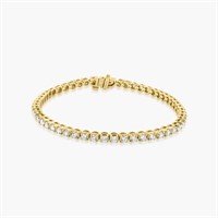 14K YELLOW GOLD 3.00CT DIAMOND BRACELET