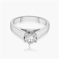 14K WHITE GOLD 0.55CT DIAMOND RING