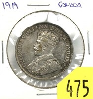 1919 Canadian half dollar
